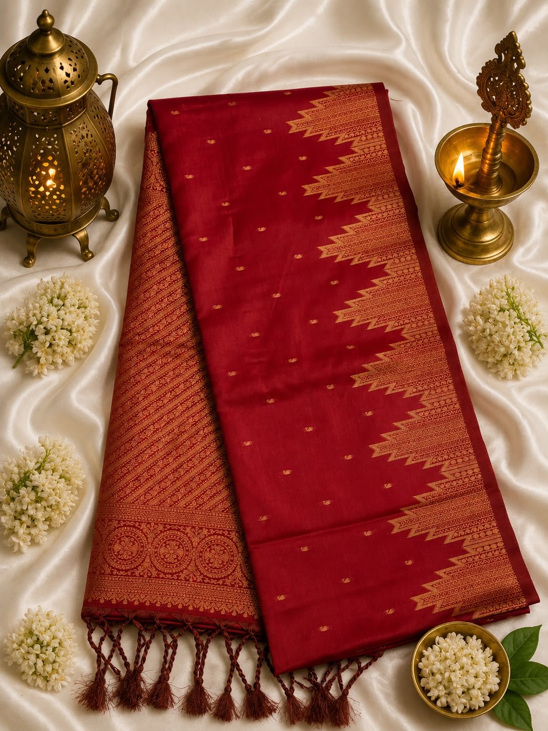 Cotton office wear saree